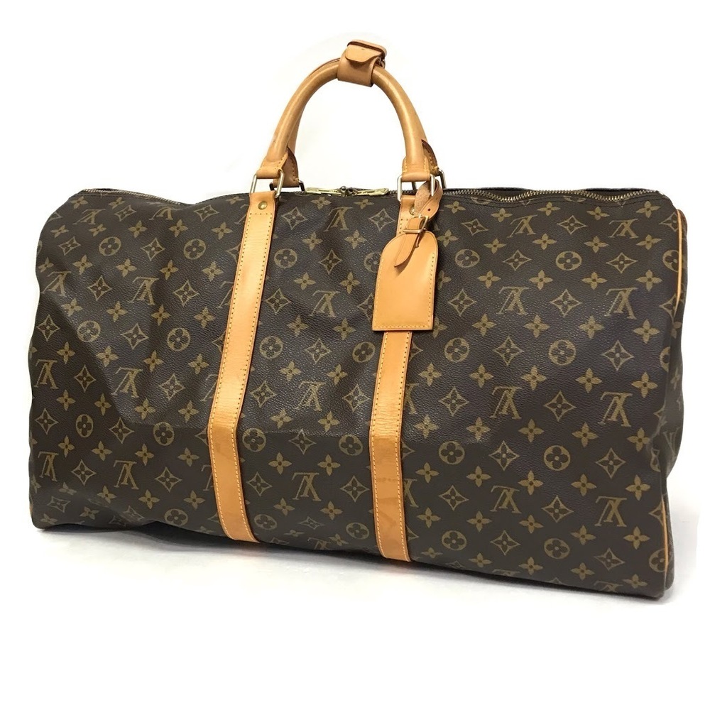 LOUIS VUITTON Monogram Keepall Boston Bag